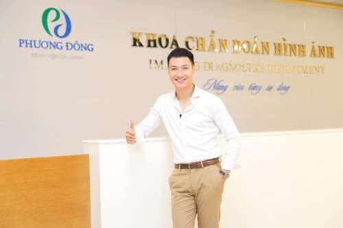 Diên viên Mạnh Trường trải nghiệm dịch vụ tại khoa chẩn đoán hình ảnh