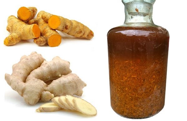Cách chữa bụng hết đen bằng rượu gừng nghệ